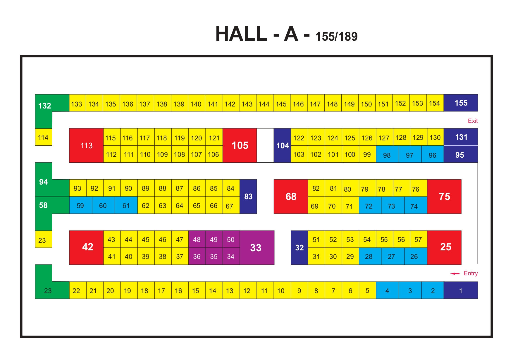 Hall A Layout